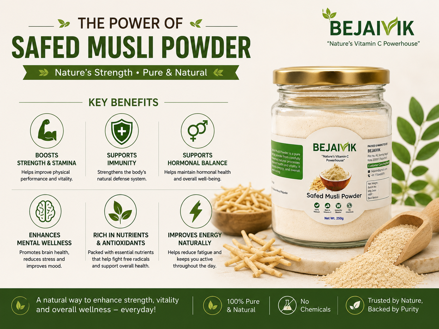 Organic Safed Musli Powder