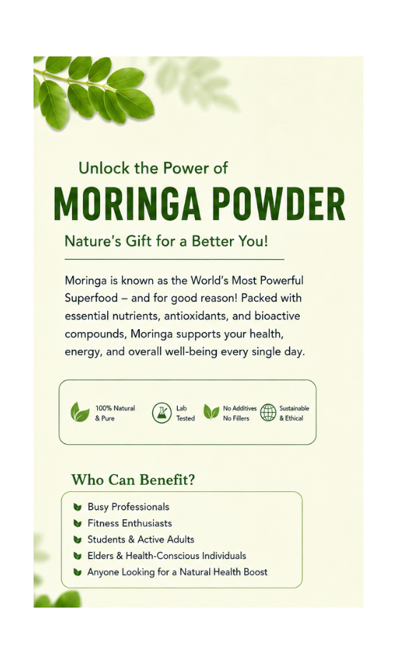 Organic Moringa Leaf Powder