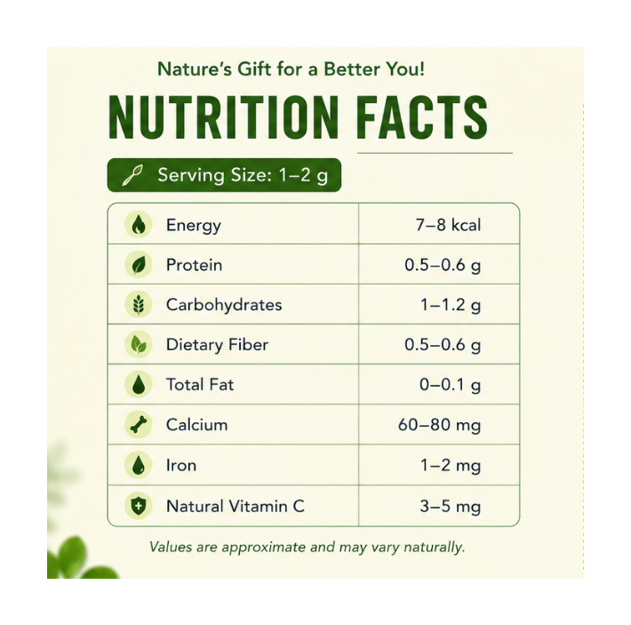 Organic Moringa Leaf Powder